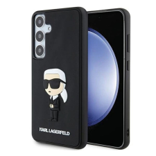 OEM Karl Lagerfeld 3D Rubber Ikonik Samsung Galaxy S24+ tok fekete tok és táska