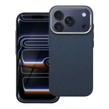 OEM Kevlar tok Magsafe kompatibilis iPhone 16 Pro kék tok és táska