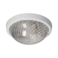 OEM Lámpatest burkolat, műanyag/polikarbonát, 75W, E27, IP44, átlátszó/fehér világítás