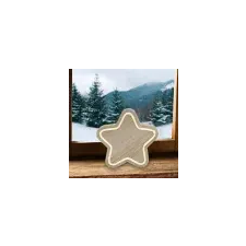 OEM LED-es fa asztali dísz, csillag, neon-light, melegfehér karácsonyi dekoráció