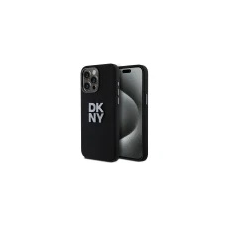 OEM Liquid Silicone Metal Logo Apple iPhone 15 Pro hátlap tok fekete DKHCP15LSMCBSK tok és táska