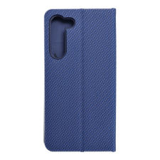 OEM LUNA Book Carbon Samsung Galaxy S23 Plus kék tok és táska