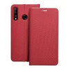 OEM LUNA Carbon könyvtok Huawei P30 Lite - piros