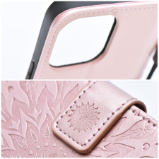 OEM MEZZO könyvtok Samsung Galaxy A06 4G/5G - rózsaaranyszín "mandala" tok és táska