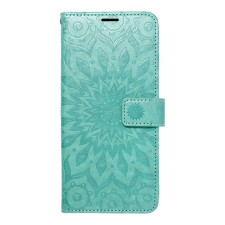 OEM MEZZO könyvtok Samsung Galaxy S24 FE - mandala zöld tok és táska