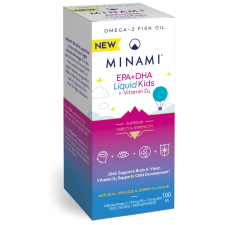 OEM Minami Morepa epa+dha liquid kids+vitamin d3 étrendkiegészítő 100 ml vitamin és táplálékkiegészítő