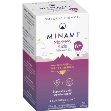 OEM Minami Morepa mini kids 6+ d3-vitminnal kapszula 60 db vitamin és táplálékkiegészítő