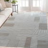 OEM Modern szőnyeg Kashmir 3726 (White-Grey) 200x290cm Krém-Szürke
