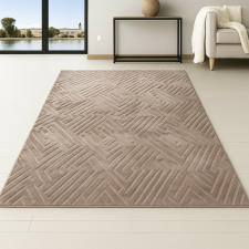 OEM Modern szőnyeg Luxor geometrikus (D Mink) 200x290cm Kamel lakástextília