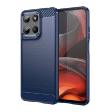 OEM Motorola Moto G15 GIGAPACK Szilikon telefonvédő ütésállóság, karbon minta, SÖTÉTKÉK tok és táska