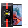 OEM Motorola Moto G34 5G üvegfólia, tempered glass, előlapi, edzett, hajlított, fekete kerettel, Veason 6D Pro