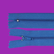 OEM Nem levehető spirális cipzár, hossza 20 cm Kék rövidáru