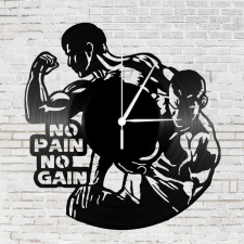 OEM No pain no gain bakelit óra falióra