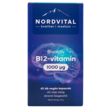 OEM NORDVITAL Nordvital b12-vitamin 1000mcg vegán kapszula 60 db vitamin és táplálékkiegészítő