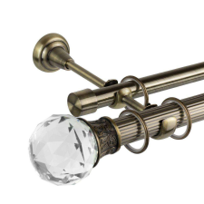 OEM Odeon 25/19 dupla rúd galéria - antik arany - 400 cm karnis, függönyrúd