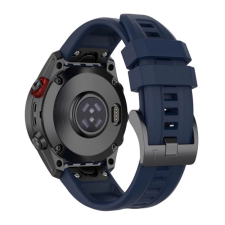OEM Pótszíj (egyedi méret. 22mm. szilikon. QuickFit csatlakozás) SÖTÉTKÉK okosóra kellék