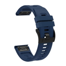 OEM Pótszíj (egyedi méret. 26mm. szilikon. QuickFit csatlakozás) SÖTÉTKÉK okosóra kellék
