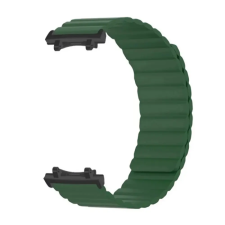 OEM Pótszíj (egyedi méret. szilikon. 3D. mágneses) SÖTÉTZÖLD okosóra kellék