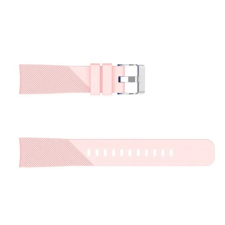 OEM Pótszíj (univerzális. 20mm. szilikon. csíkos) RÓZSASZÍN okosóra kellék