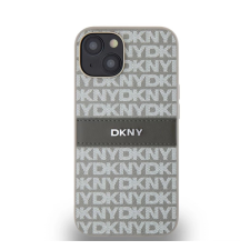OEM PU Leather Repeat Pattern Tonal Stripe Apple iPhone 14 hátlap tok bézs tok és táska