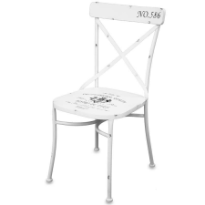 OEM Retro fém szék fehér 88x52x45cm bútor