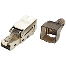 OEM RJ45 CAT 6A, árnyékolt, szerszám nélkül szerelhető csatlakozó kábel és adapter