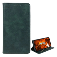 OEM Samsung A15 5G GIGAPACK Tok álló, bőr hatású FLIP, prémium, SÖTÉTZÖLD tok és táska