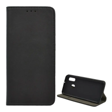 OEM Samsung A20e GIGAPACK tok álló, bőr hatású FLIP, asztali tartó, FEKETE tok és táska