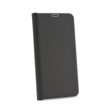 OEM Samsung A40 2019 Luna Carbon Könyvtok - Fekete tok és táska