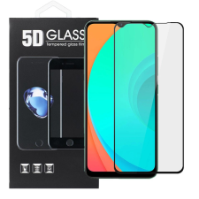 OEM Samsung Galaxy A13 4G / A13 5G / A04s üvegfólia, tempered glass, előlapi, 5D, edzett, hajlított, fekete kerettel mobiltelefon kellék