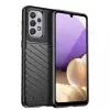 OEM Samsung Galaxy A13 4G szilikon tok, hátlap tok, ütésálló, fekete, Forcell Thunder