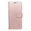 OEM Samsung Galaxy A13 5G / A04s telefon tok, könyvtok, oldalra nyíló tok, mágnesesen záródó, rose gold, mandala, SM-A136, SM-A047, Mezzo
