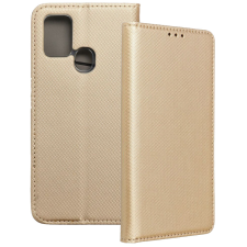 OEM Samsung Galaxy A21S könyvtok, fliptok, telefon tok, mágneszáras, arany tok és táska