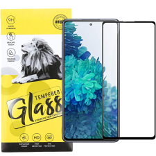 OEM Samsung Galaxy S20 FE / S20 FE 5G üvegfólia, tempered glass, előlapi, edzett, hajlított, 9D, fekete kerettel mobiltelefon kellék
