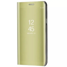 OEM Samsung Galaxy S22 oldalra nyíló Smart View Cover Utángyártott arany tok és táska