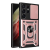 OEM Samsung Galaxy S23 Ultra Hybrid Armor Camshield gyűrűs ütésálló tok kameravédővel, Rózsaszín