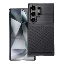 OEM Samsung Galaxy S25 Ultra 5G szilikon tok, hátlap tok, ütésálló, fekete, Thunder tok és táska