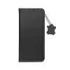 OEM Samsung Galaxy S25 Ultra SM-S938, Oldalra nyíló tok, valódi bőrtok, stand, Smart Pro, fekete