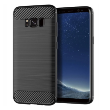 OEM Samsung Galaxy S8 szilikon tok, hátlaptok, telefon tok, karbon mintás, fekete tok és táska