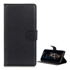 OEM Samsung S22 GIGAPACK Tok álló, bőr hatású FLIP, prémium, FEKETE tok és táska