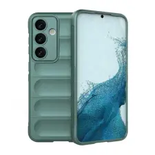 OEM Samsung S24 Plus GIGAPACK Szilikon telefonvédő ütésállóság, 3D, SÖTÉTZÖLD tok és táska
