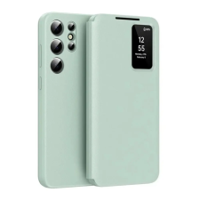OEM Samsung S25 Ultra GIGAPACK Tok álló aktív FLIP, Smart View Cover, VILÁGOSZÖLD tok és táska