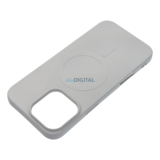 OEM SILICONE MAG COVER tok (nagy kamerakivágással)MagSafe-kompatibilis iPhone 16 Pro - titánszürke tok és táska