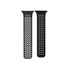 OEM Spike Apple Watch szilikon szíj 38/40/41mm fekete okosóra kellék