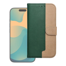 OEM Split Flip tok iPhone 17 zöld-arany tok és táska