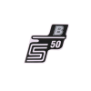 OEM Standard Írás S50 B fólia / matrica ezüst Simson S50-hez
