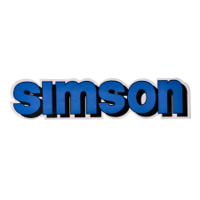 OEM Standard Írófólia / matrica tartály kék, fekete Simson S51-hez motorkerékpár idom
