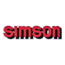 OEM Standard Írófólia / matrica tartály piros, fekete Simson S51-hez motorkerékpár idom