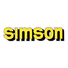 OEM Standard Írófólia / matrica tartály sárga, fekete Simson S51-hez motorkerékpár idom