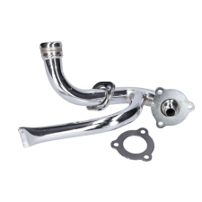 OEM Standard Krómozott kipufogócsonk fojtócsővel - Aprilia SX, RX, Derbi Senda, Gilera RCR, SMT egyéb motorkerékpár alkatrész